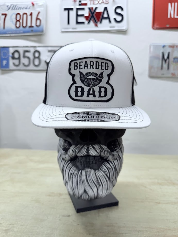 Bearded Dad Funny Trucker Hat, Bearded Man Gift, Patch Hat for Beard Lovers, Unique Beard Dad Gift