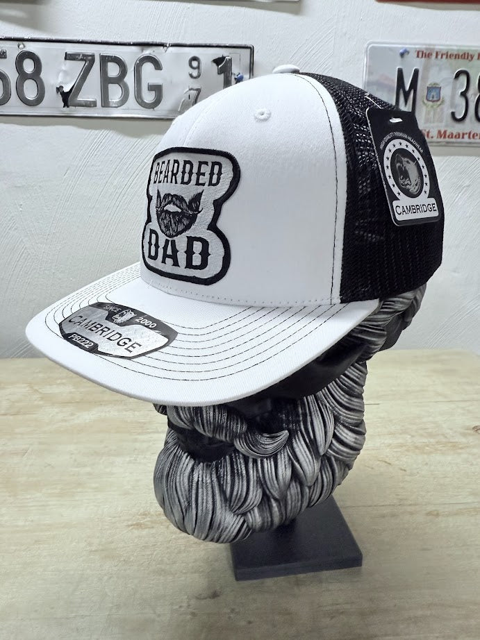 Bearded Dad Funny Trucker Hat, Bearded Man Gift, Patch Hat for Beard Lovers, Unique Beard Dad Gift