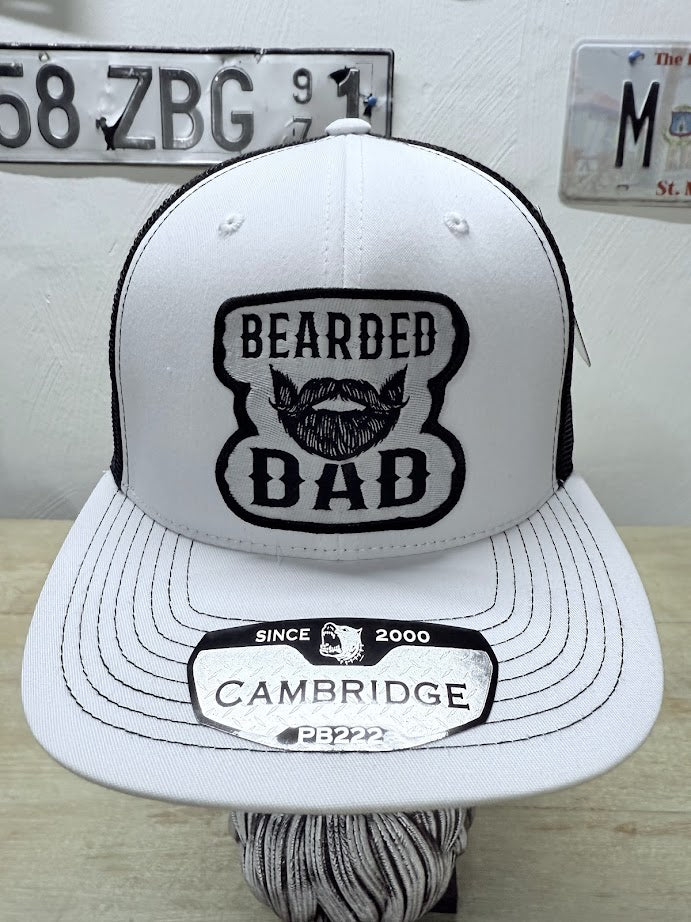 Bearded Dad Funny Trucker Hat, Bearded Man Gift, Patch Hat for Beard Lovers, Unique Beard Dad Gift