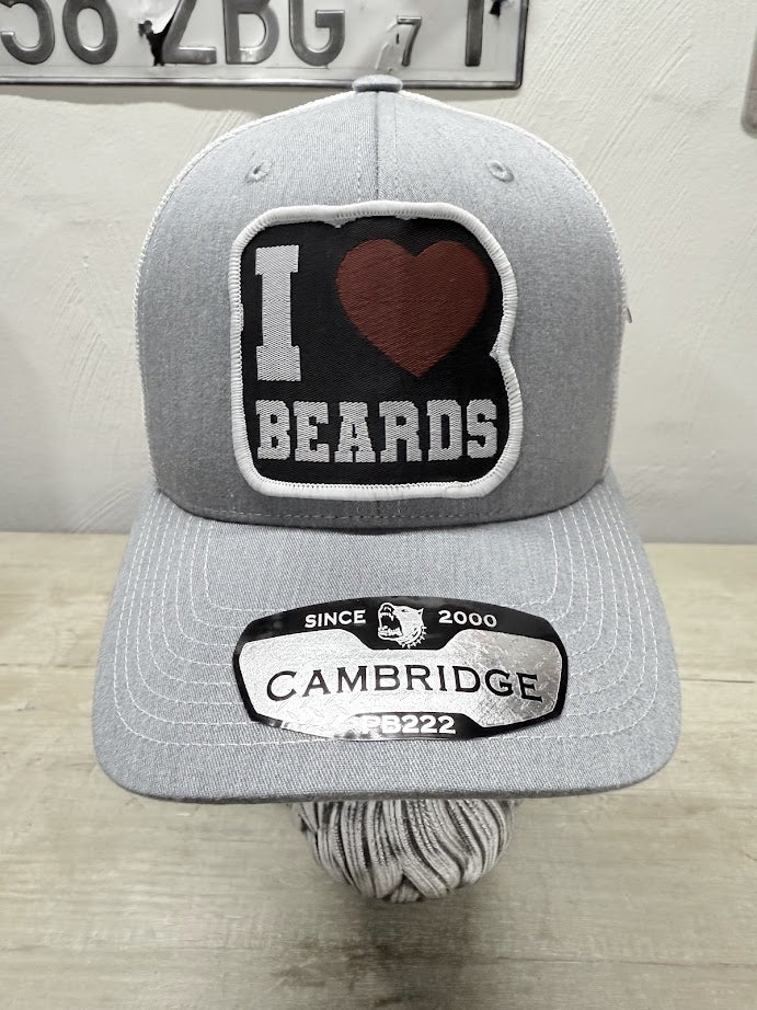 I Love Beards Trucker Hat - Ultimate Gift For Significant Other - Fun & Unique Trucker Hat for Your Beard Lovers - With Free Beard Sticker