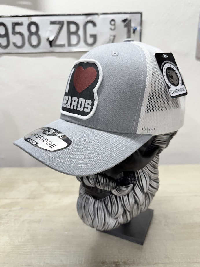 I Love Beards Trucker Hat - Ultimate Gift For Significant Other - Fun & Unique Trucker Hat for Your Beard Lovers - With Free Beard Sticker