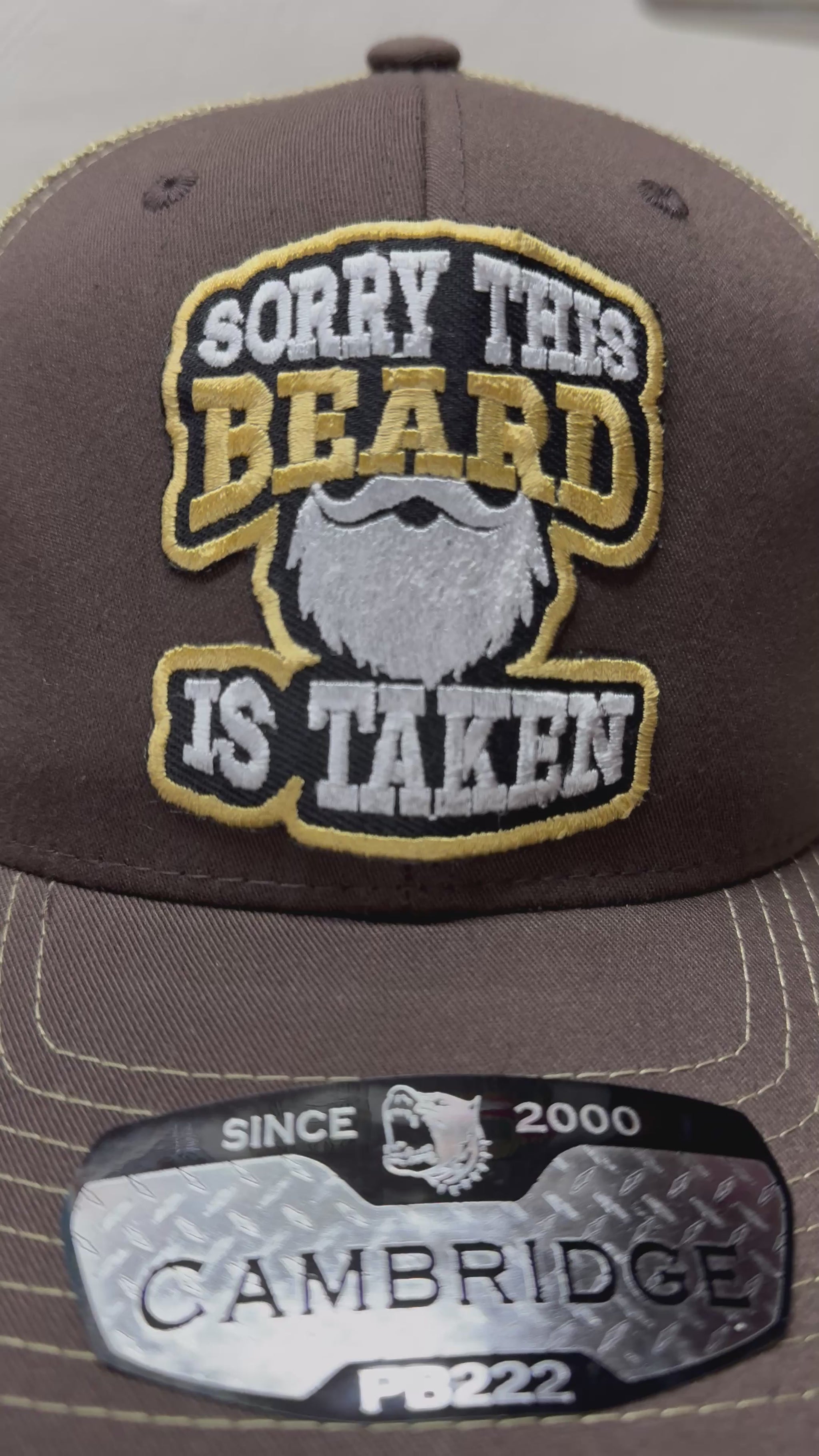 Sorry This Beard Is Taken Trucker Hat Style Snap Back