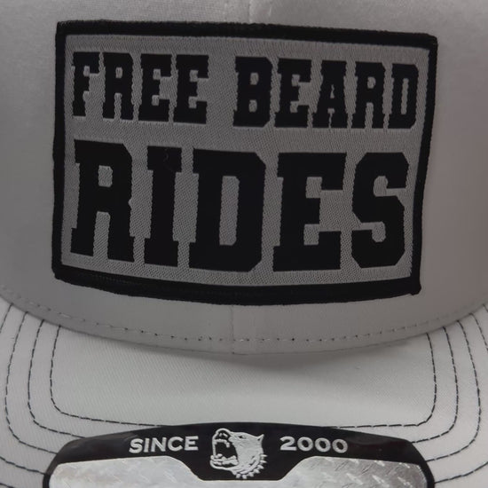 Free Beard Rides Funny Trucker Hat, Bearded Man Gift, Patch Hat for Beard Lovers, Unique Beard Dad Gift