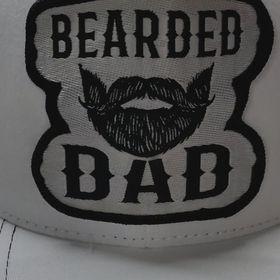 Bearded Dad Funny Trucker Hat, Bearded Man Gift, Patch Hat for Beard Lovers, Unique Beard Dad Gift