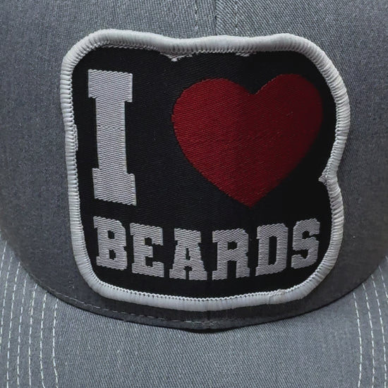 I Love Beards Trucker Hat - Ultimate Gift For Significant Other - Fun & Unique Trucker Hat for Your Beard Lovers - With Free Beard Sticker