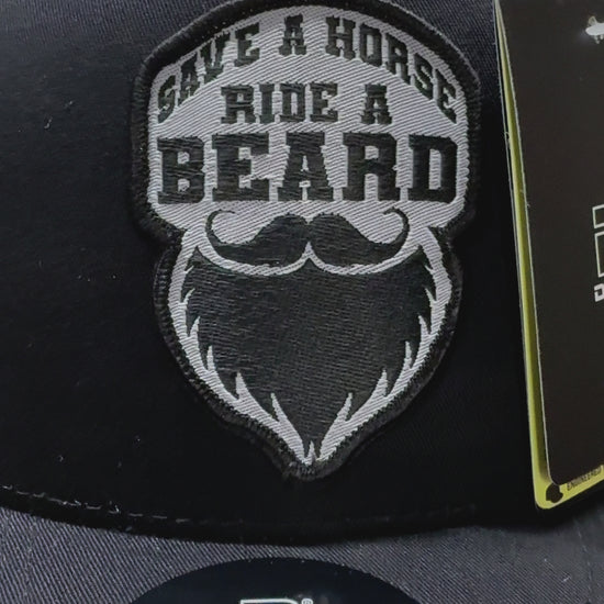 Save A Horse Ride A Beard Trucker Hat - Ultimate Gift for Beard Enthusiasts - Fun Unique Trucker Hat Beard Lovers - With Free Beard Sticker